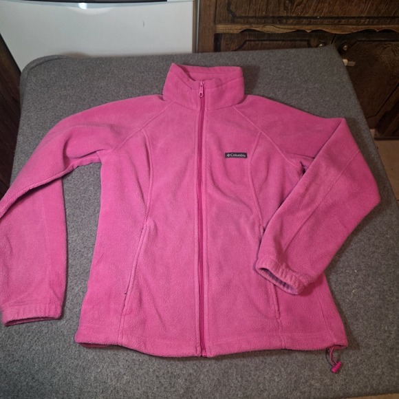 Columbia Jackets & Blazers - pink Columbia Sportswear full-zip fleece jacket Medium L2